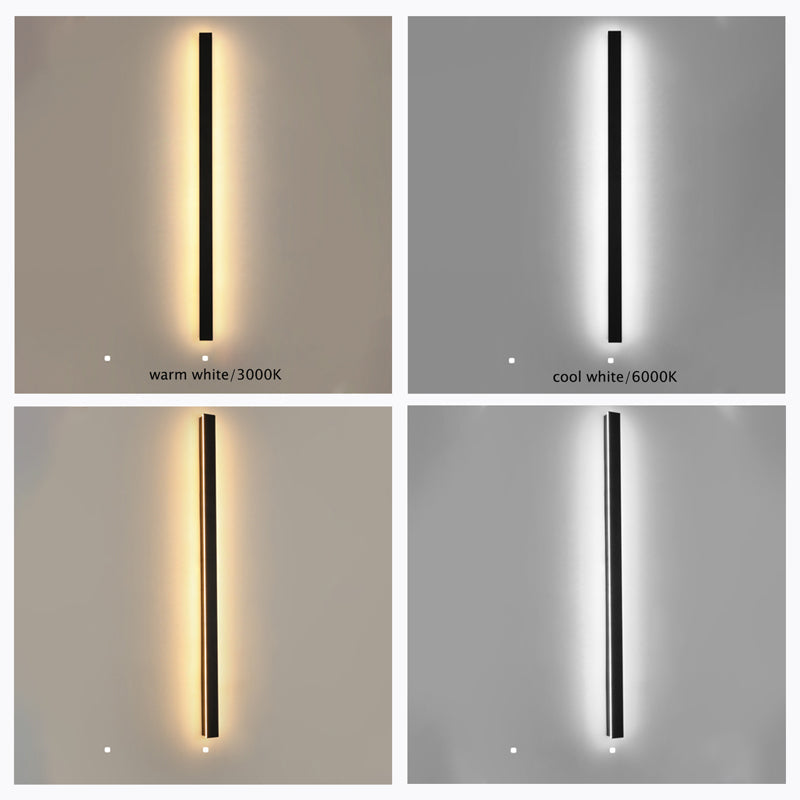 Zenith - Tight LED Vegglamper Svart Metall for Innendørs og Utendørs, Moderne Design for Hage og Hall | Skanto