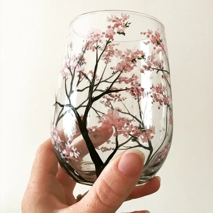 Skanto | Håndmalte Vinglass – Fire Sesonger Kunst & Eleganse