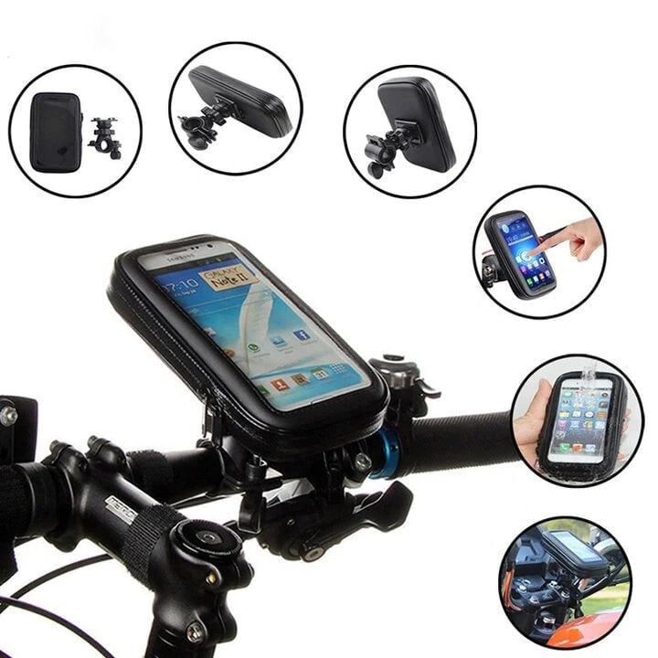 RideCharge Pro – Wasserdichte Handyhalterung with USB-Anschluss og 15-W-Wireless-Ladefunksjon for Fahrräder and E-Bikes