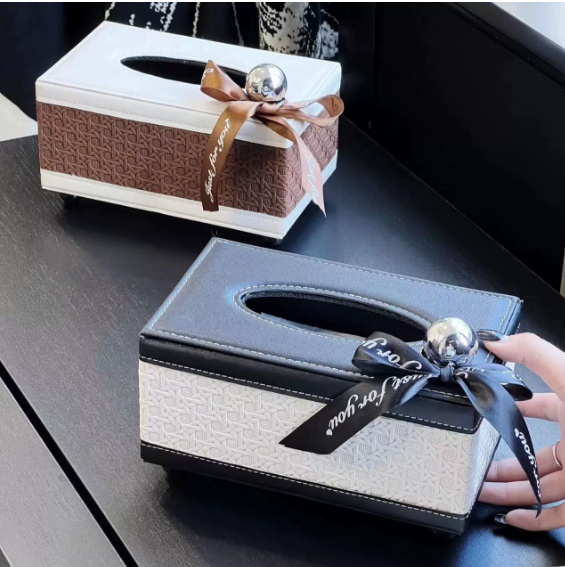 Modèra Premium Taschentuchbox fra Kunstleder | Stilvoller og langlebiger Taschentuchorganizer für moderne Räume