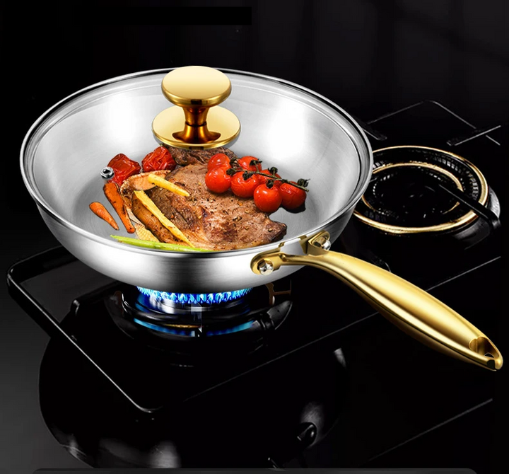 ChefSteel – Profesjonell Rustfritt Stål Stekepanne for Gass & Induksjon | Skanto