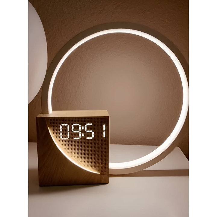 Skanto | Smart Snooze – Soloppgangssimulerende vekkerklokke med dimbar berøringslampe og beroligende lyder