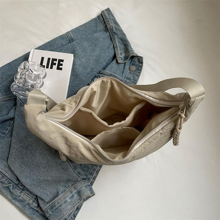 Skanto | EVERCARRY – Nylon skulderveske med smarte rom for daglig bruk