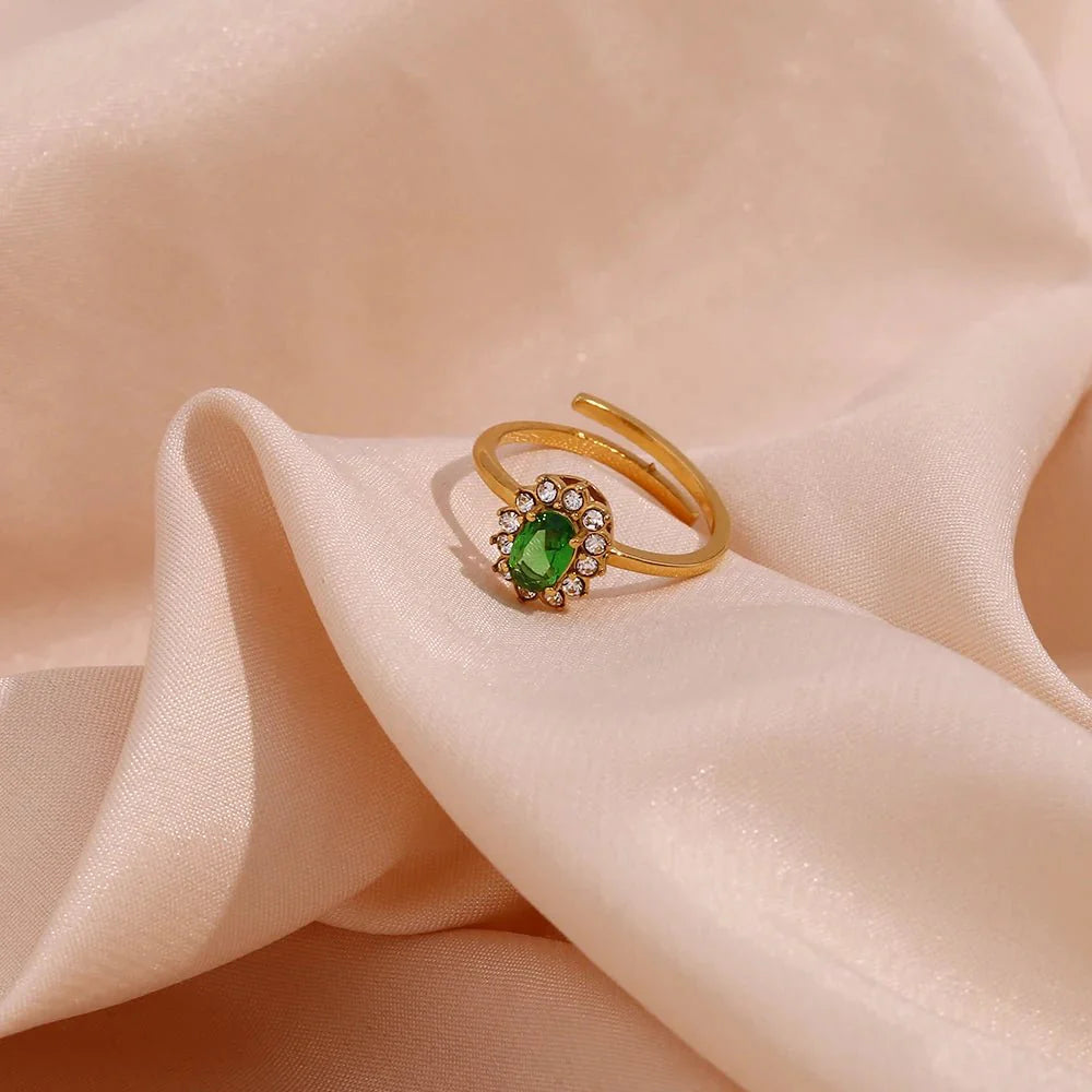Skanto | Delikat Justerbar Oval Diamantringer