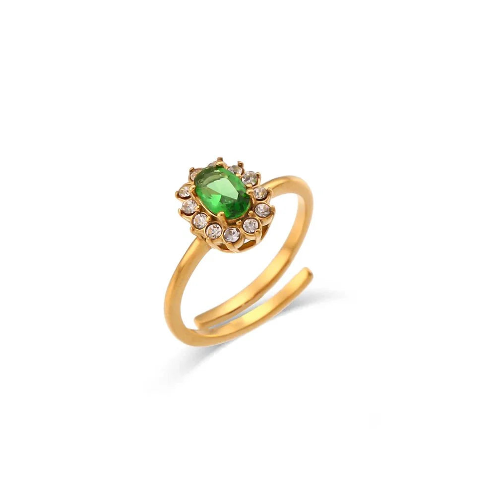 Skanto | Delikat Justerbar Oval Diamantringer