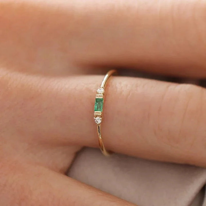 Skanto | Delikat & Baguette Diamantring