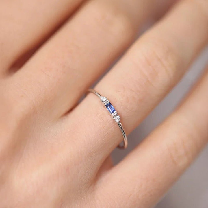 Skanto | Delikat & Baguette Diamantring