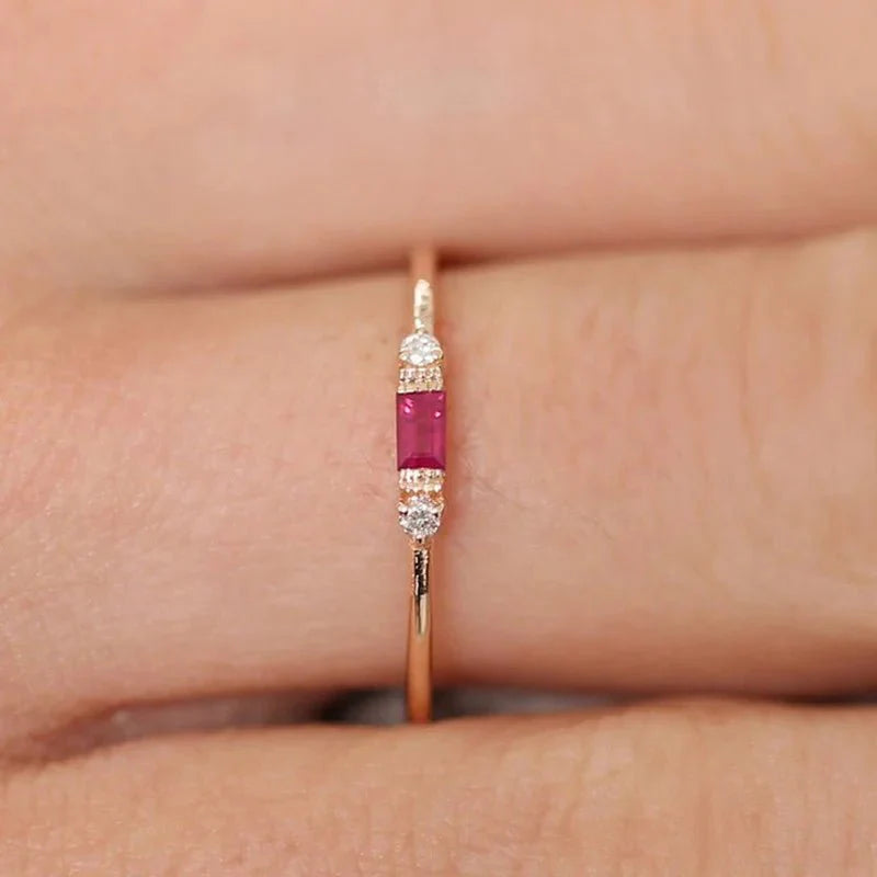 Skanto | Delikat & Baguette Diamantring
