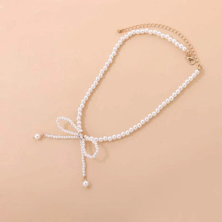 Skanto | Delikat Perle Bue Choker Halskjede