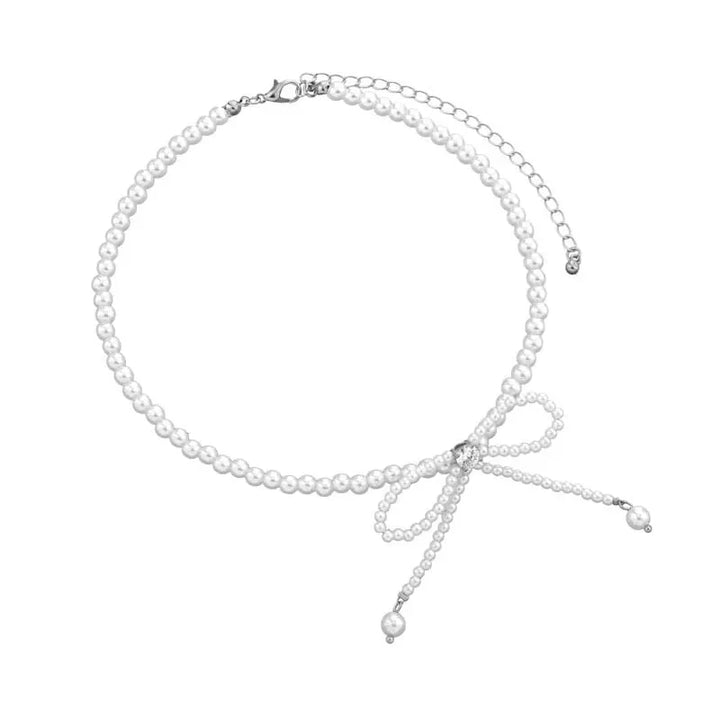 Skanto | Delikat Perle Bue Choker Halskjede