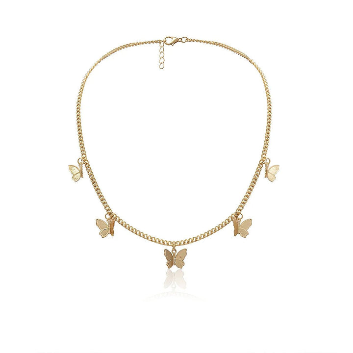 Skanto | Delikat Sommerfugl Choker Halskjede