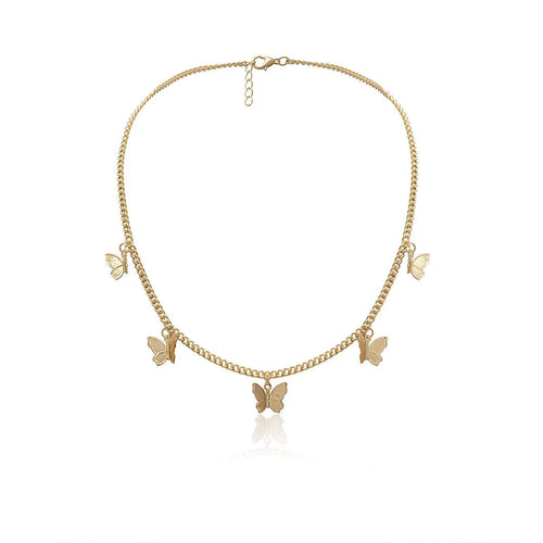 Skanto | Delikat Sommerfugl Choker Halskjede