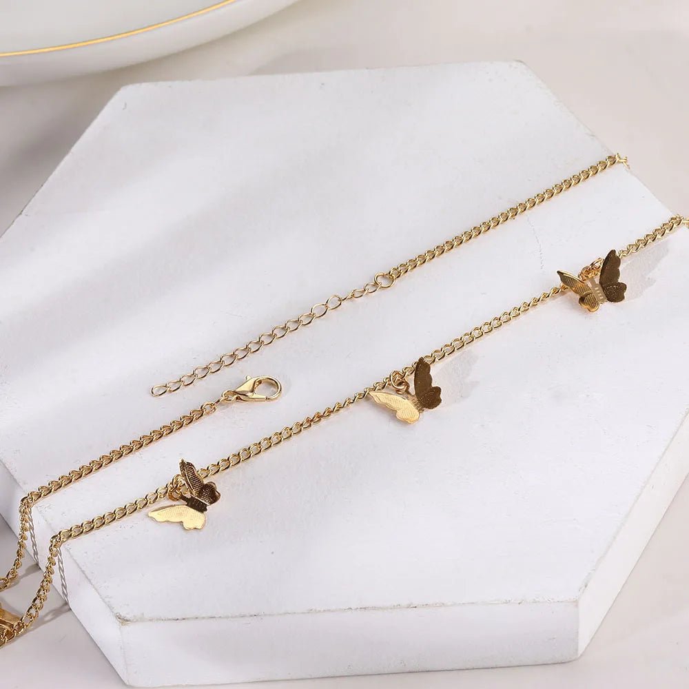 Skanto | Delikat Sommerfugl Choker Halskjede