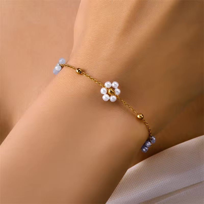 Skanto | Delikat Daisy Halskjede & Armbånd