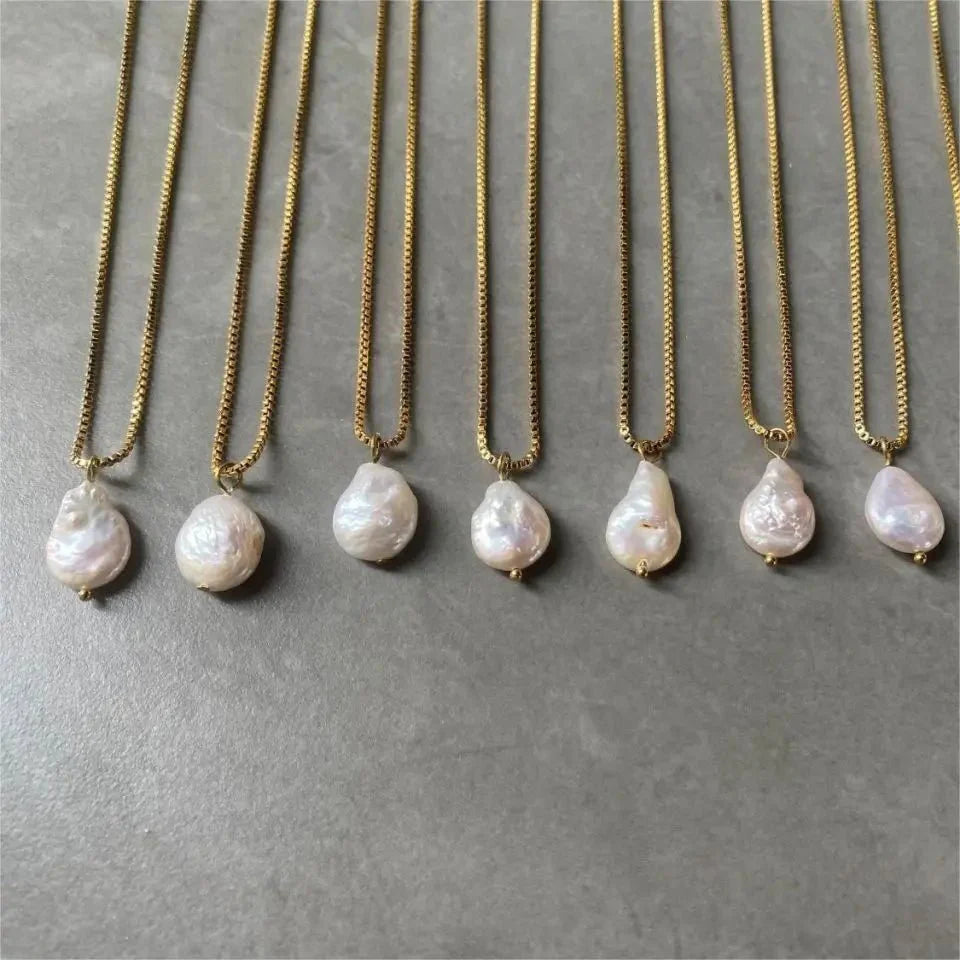Skanto | Delikat Flat Perle Halskjede