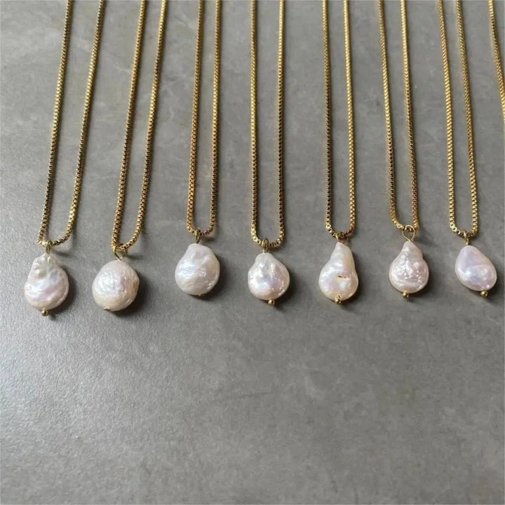 Skanto | Delikat Flat Perle Halskjede
