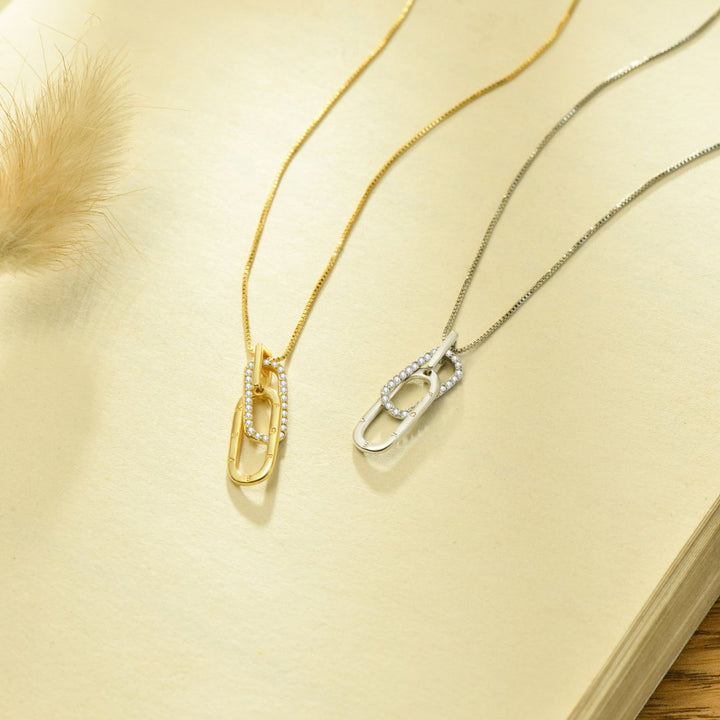 Skanto | Delikat Forever Paperclip Love Necklace