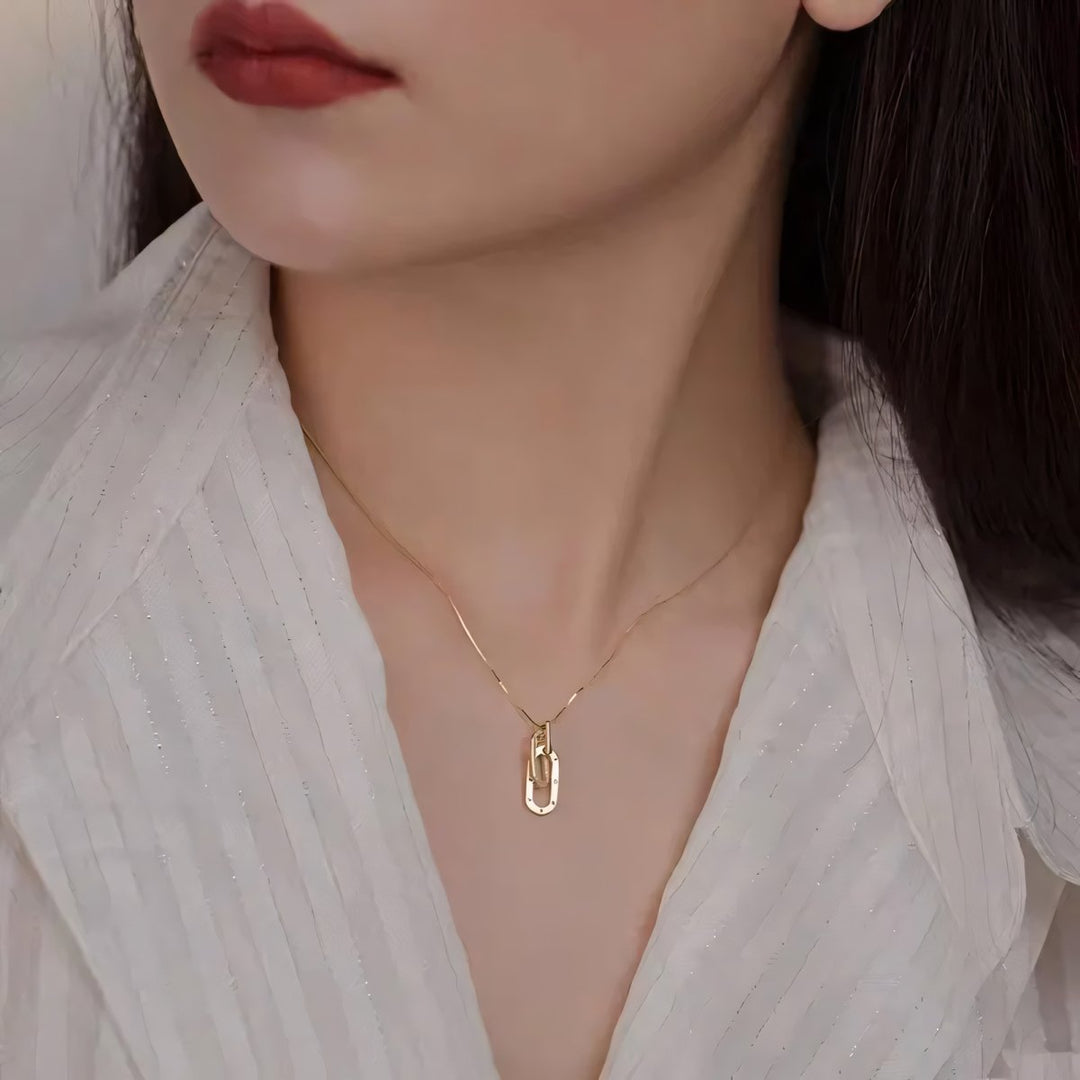 Skanto | Delikat Forever Paperclip Love Necklace