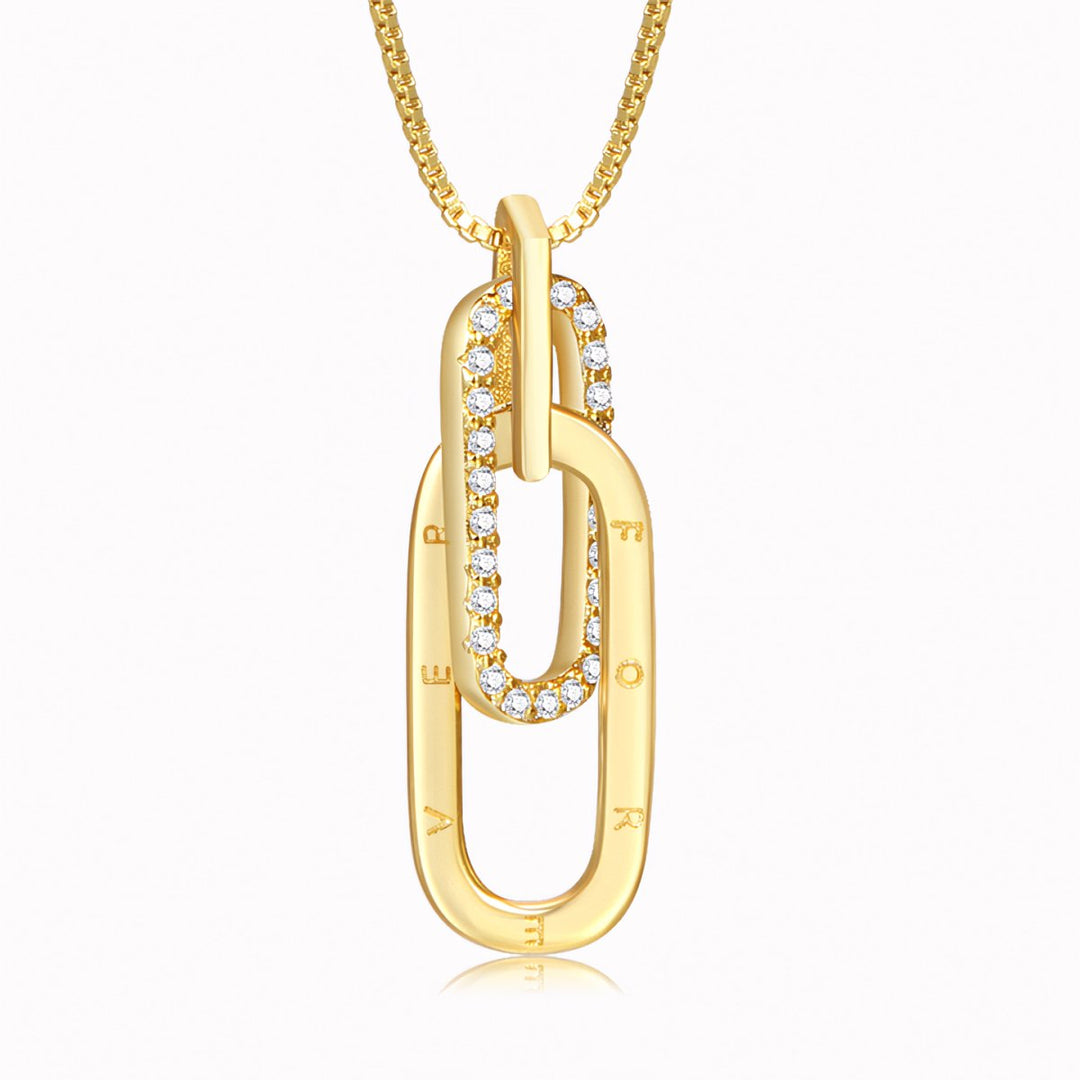Skanto | Delikat Forever Paperclip Love Necklace