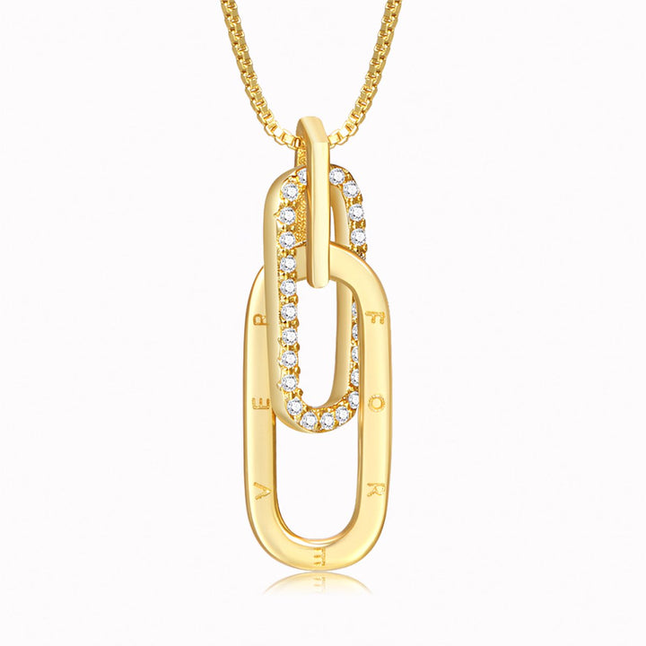 Skanto | Delikat Forever Paperclip Love Necklace