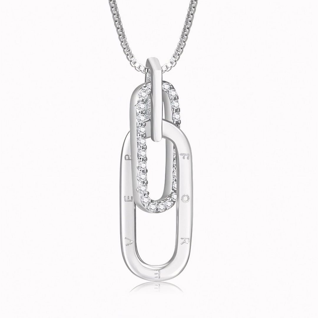 Skanto | Delikat Forever Paperclip Love Necklace