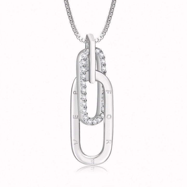 Skanto | Delikat Forever Paperclip Love Necklace