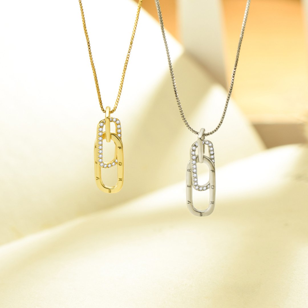 Skanto | Delikat Forever Paperclip Love Necklace