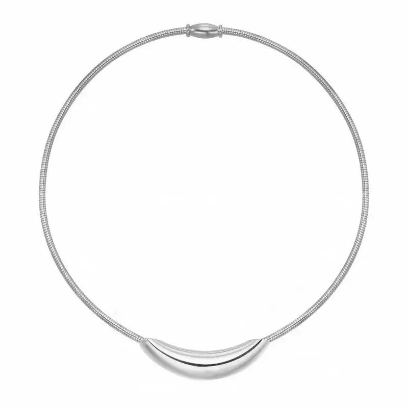 Skanto | Delikat Moderne Curve Choker Halskjede
