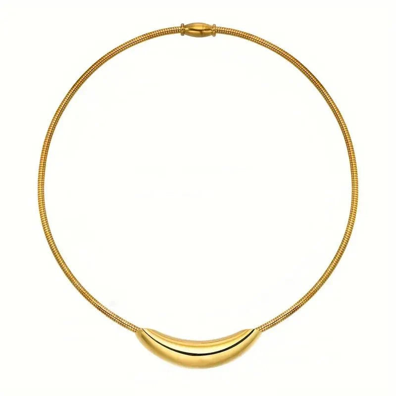 Skanto | Delikat Moderne Curve Choker Halskjede