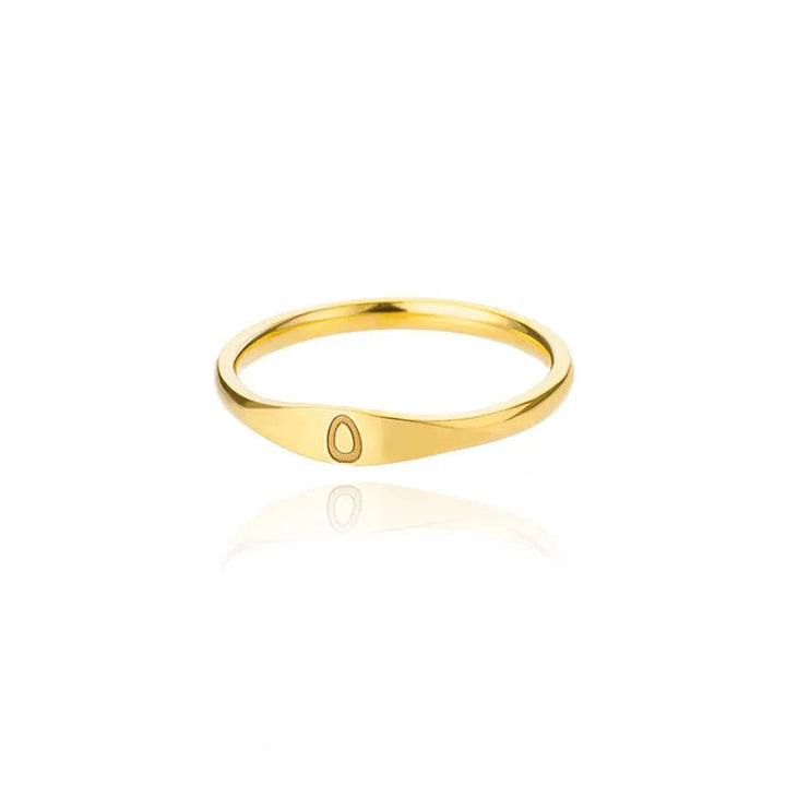 Skanto | Delikat Tynn Bokstav Initial Ring