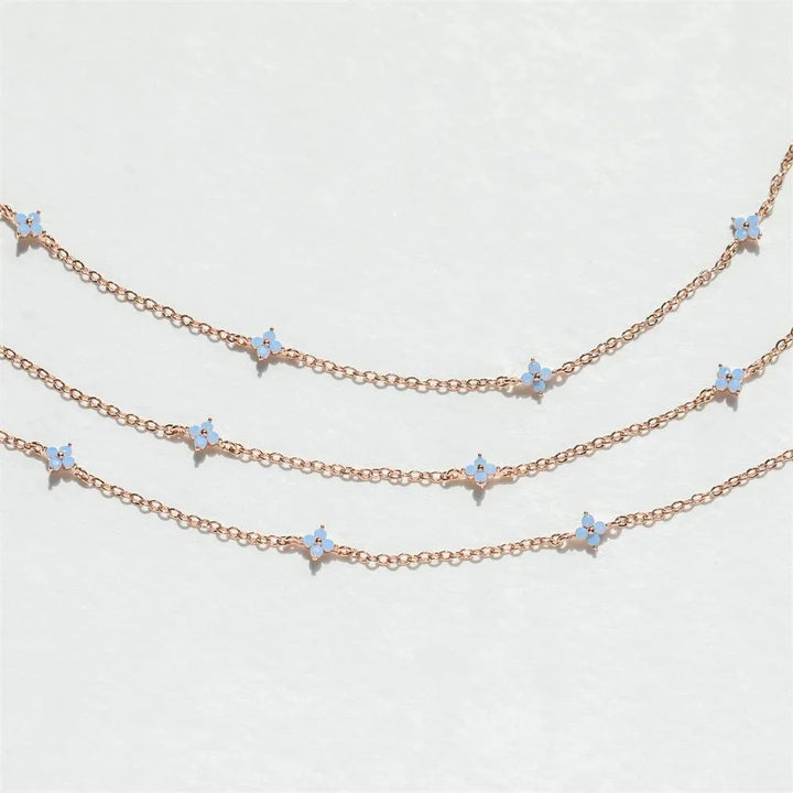 Skanto | Delikat Lite Blomsterr Necklace