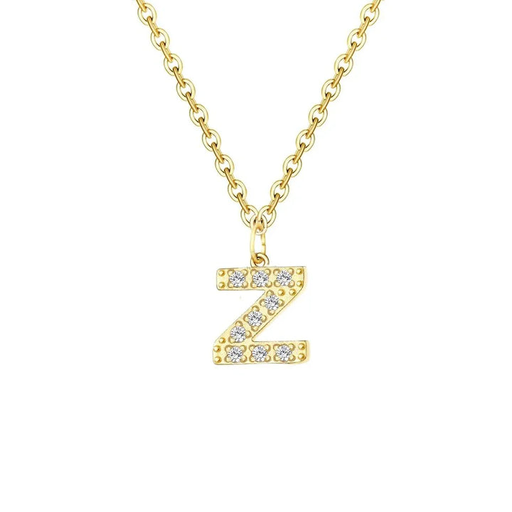 Skanto | Delikat Zirkon Bokstav Initial, Nummer, Symbol Kjedehalskjede