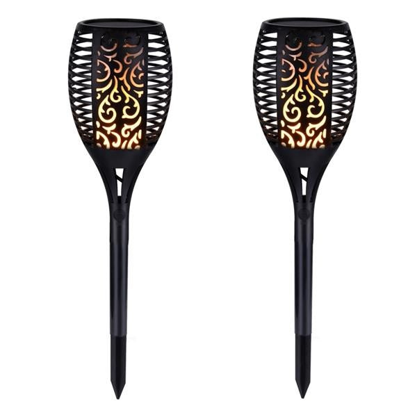 2 PCS Solcelle LED Lommelykt Dansende Flamme Utgave | Skanto