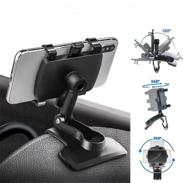Universell roterbar telefonholder for bil – Sikker og handsfree navigasjon | Skanto