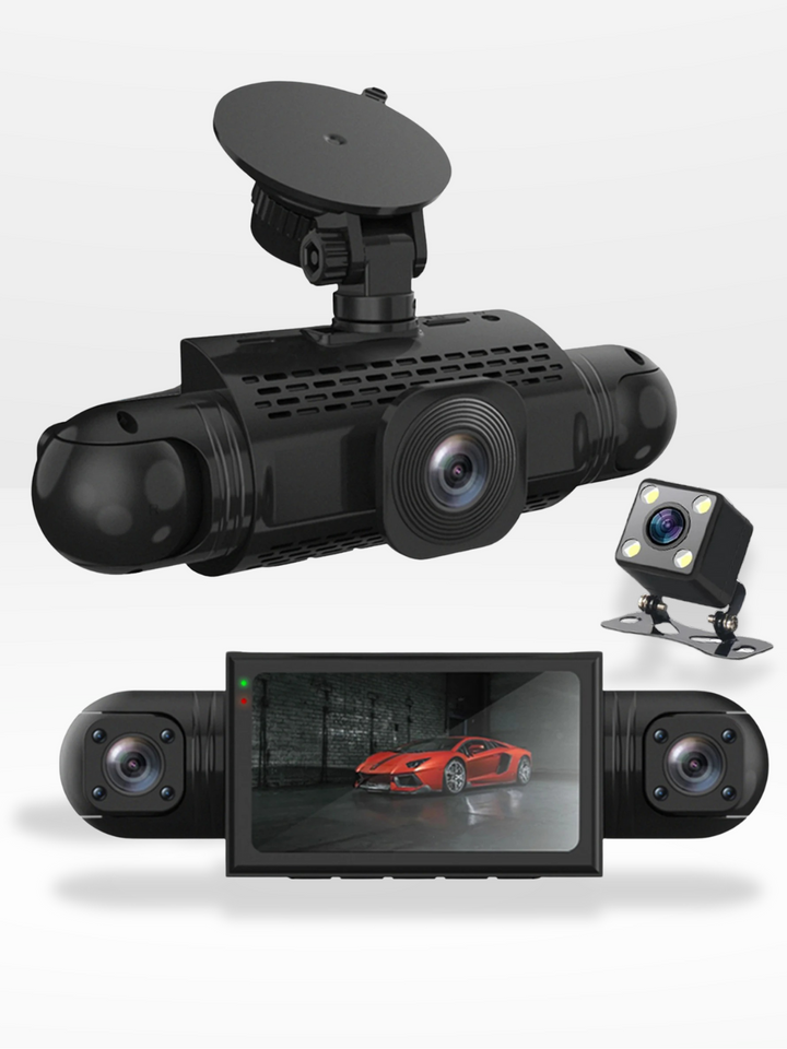 Skanto | 360° Bil Dashcam | DashGard Pro CX360 | Full HD Kjøreopptaker med Nattvisjon & Parkeringsmonitor