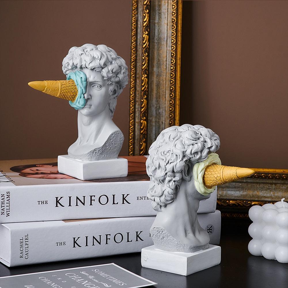 Skanto | Frendorf Figur Ansikt Iskrem Kunst Skulptur