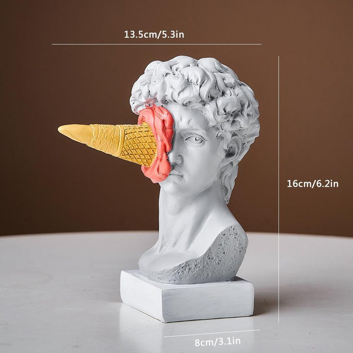 Skanto | Frendorf Figur Ansikt Iskrem Kunst Skulptur