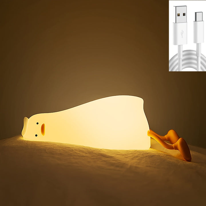 Skanto | Sleeping Duck Lampe - Oppladbar Dimmbar Silikon Nattlys