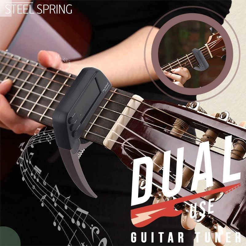 Skanto | DUAL-BRUK GITAR CAPO TUNER MED LCD-SKJERM