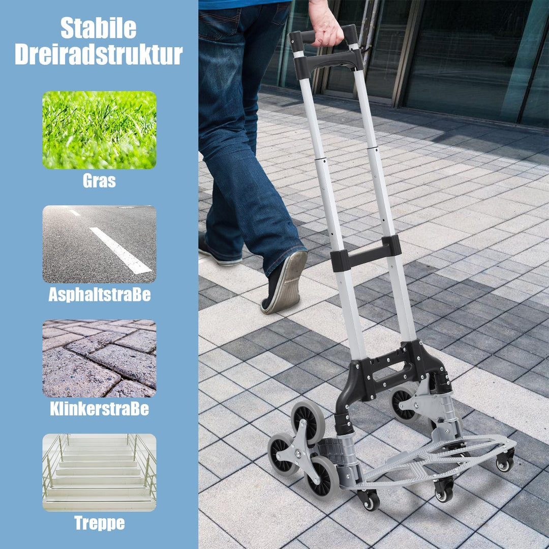 Trappetransportvogn Sammenleggbar Trappetruck opptil 75kg | Skanto