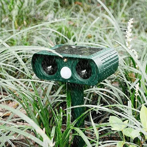 Solar Power Ultrasonic Dyre Skadedyr Avskrekker Infrarød Sensor Vanntett Dyre Avskrekker Skanto