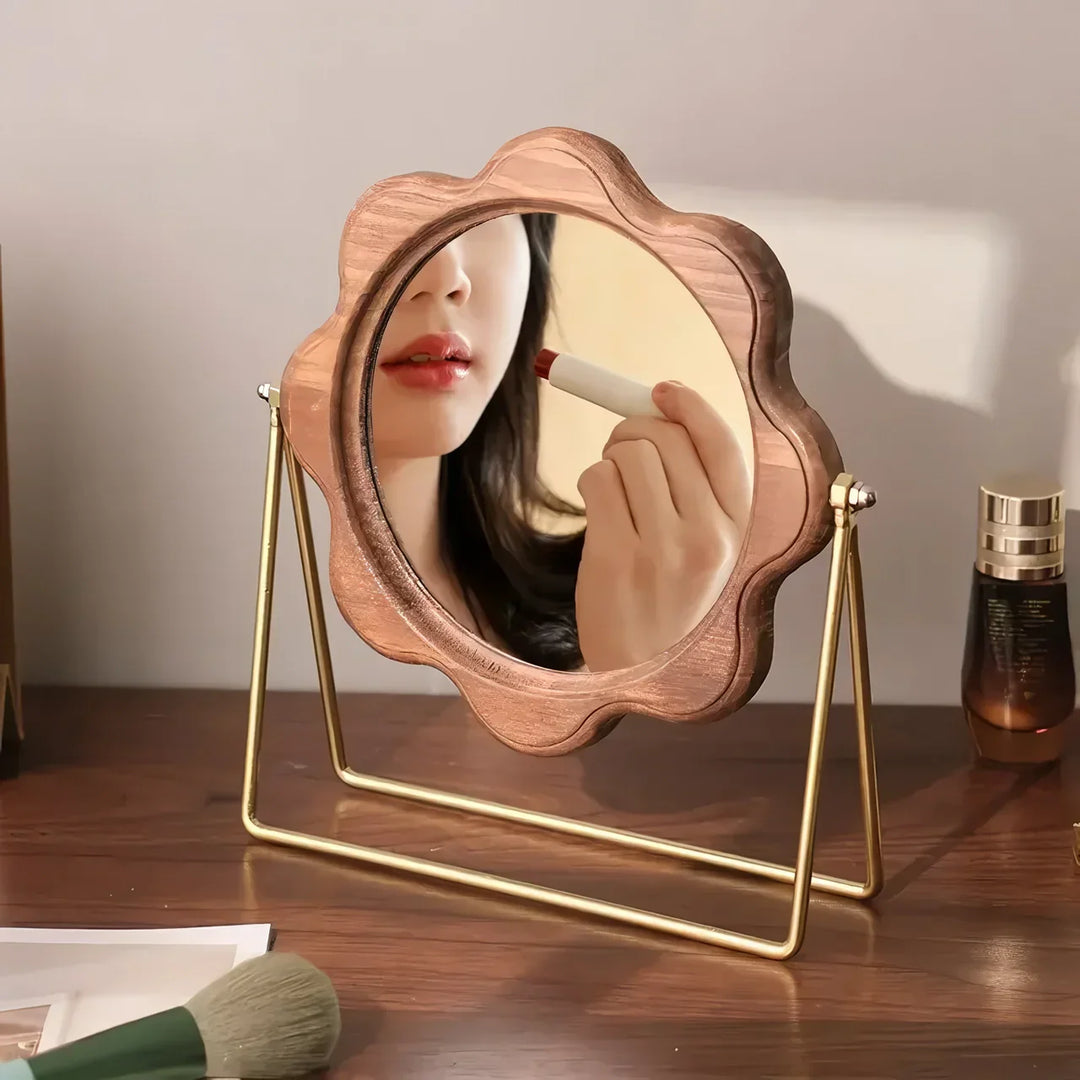 Skanto | Elegant Rotatable Desktop Makeup Mirror – Neoklassisk Design