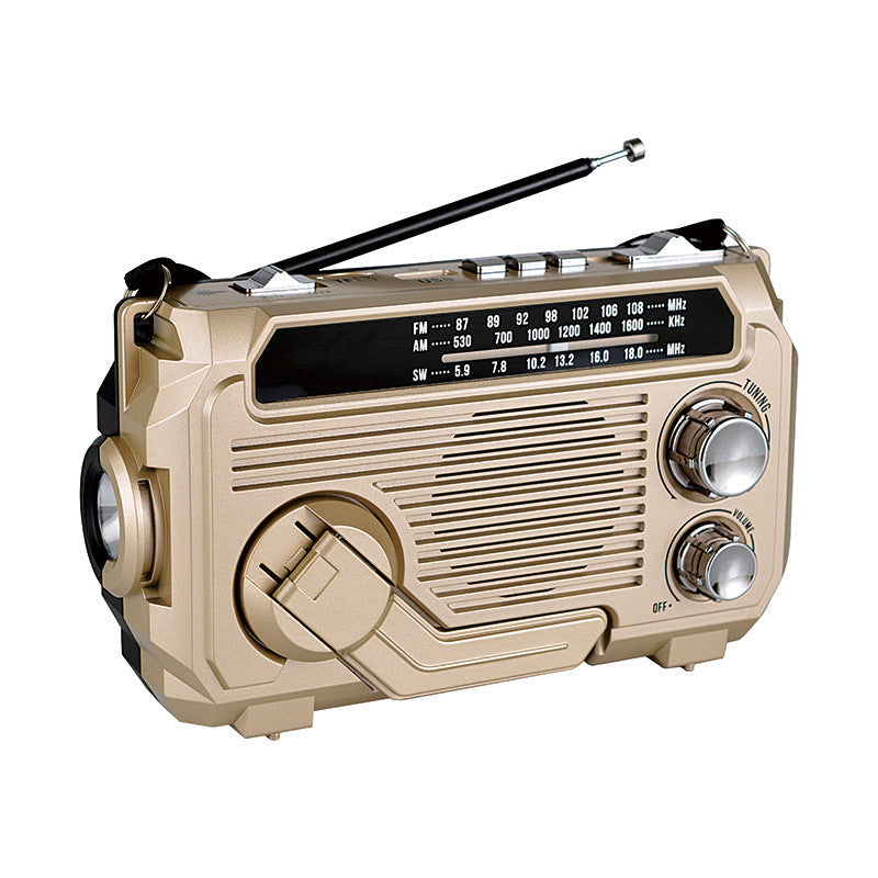 Solenergidrevet radio for camping | Skanto