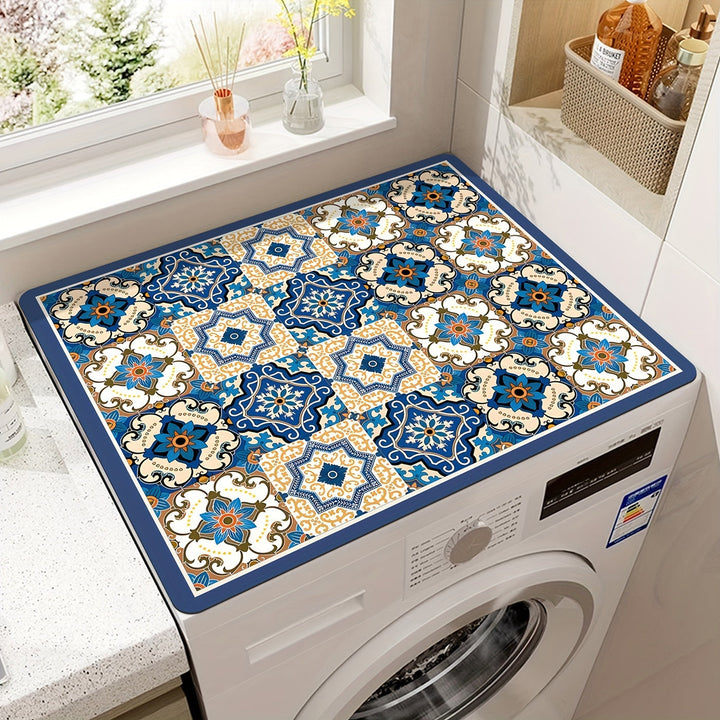 Vaskemaskin Deksel Matte Retro Mosaikk | Skanto