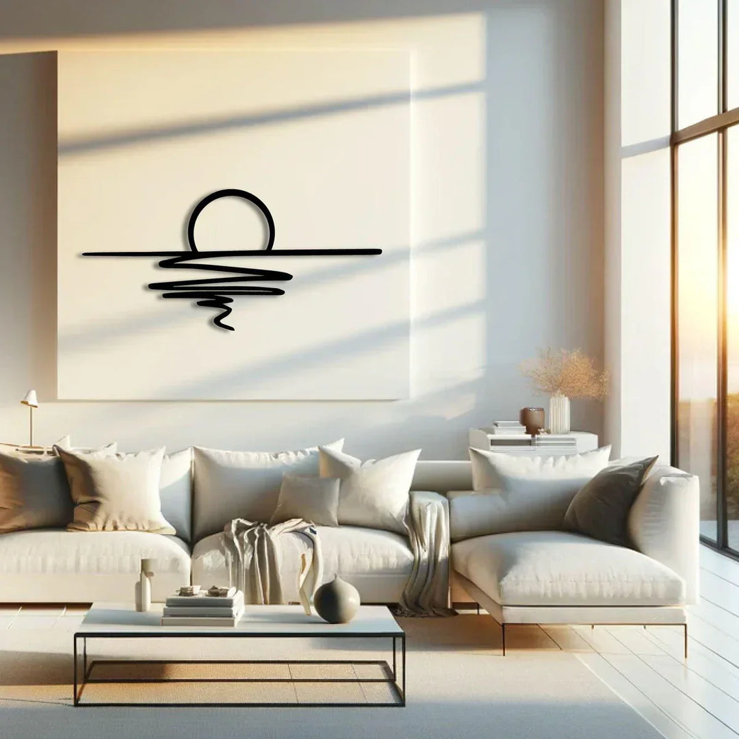 CurlMist - Moderne Minimalistisk Veggkunst Skanto