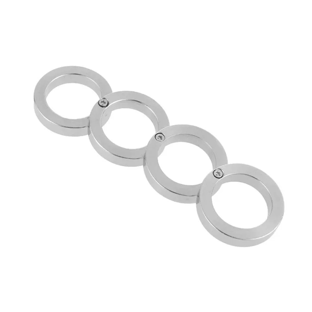 Skanto | DEFENDRING – Taktisk Foldebar Selvforsvar Ring med Rotasjonsvennlig Rustfritt Stål Design