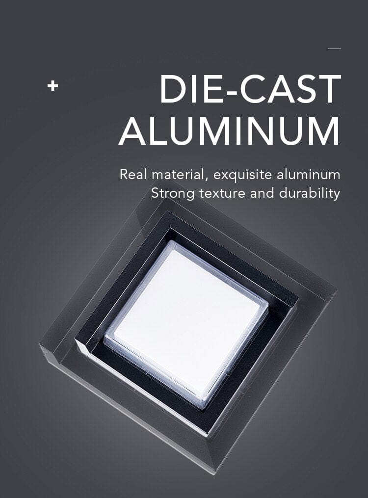 Bevegelsessensor utendørs vegglampe – Moderne aluminiumdesign | Skanto