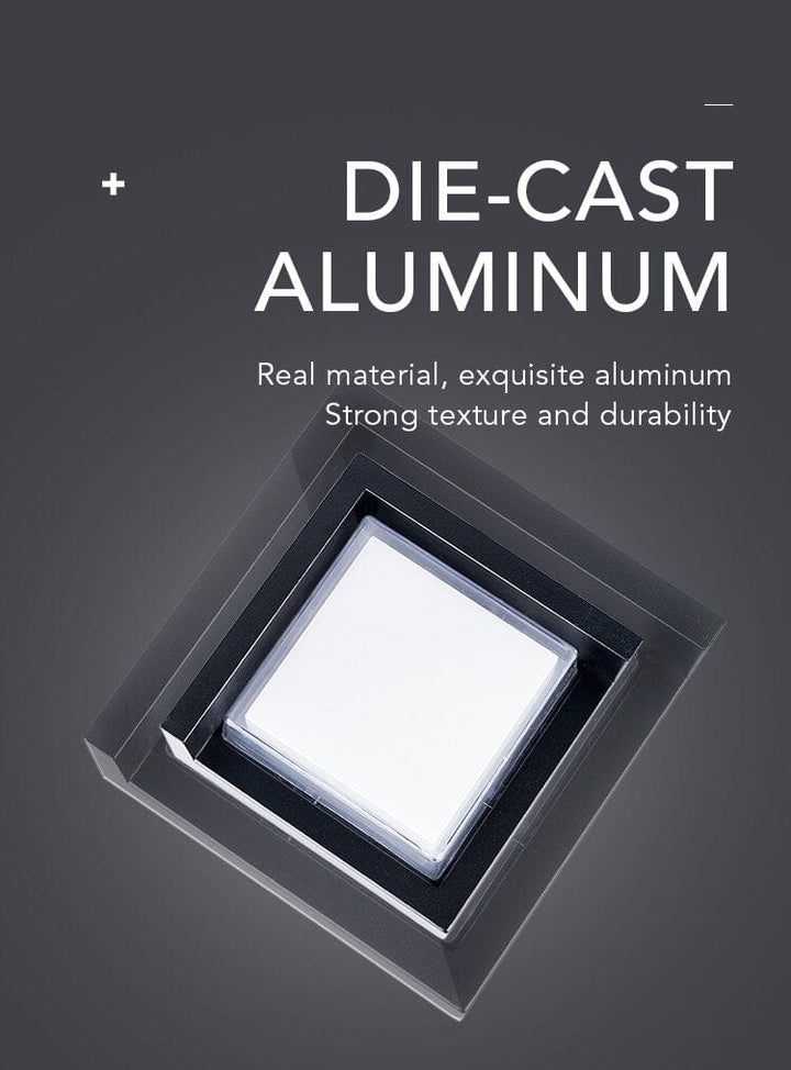 Bevegelsessensor utendørs vegglampe – Moderne aluminiumdesign | Skanto