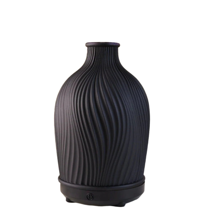 formet ultrasonisk aroma diffuser – Elegant aroma diffuser med beroligende LED-belysning Skanto
