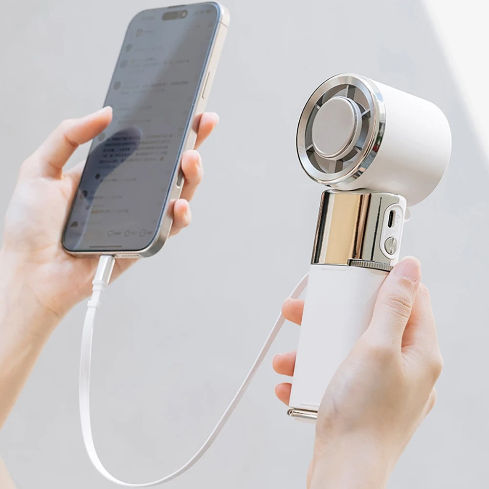 Skanto | Bærbar nakkevifte med innebygd powerbank og sammenleggbart design